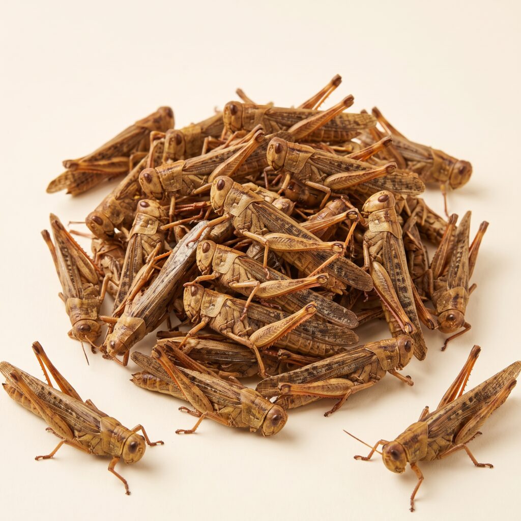 dried grasshoppers